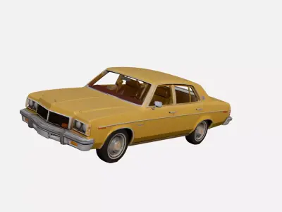 1970s Early Vintage Classic Sedan 3D model 3D model