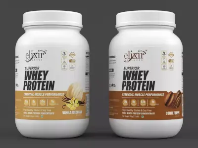 Protein Powder 3D model