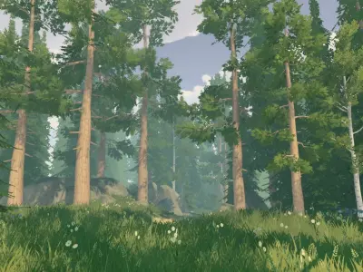 Stylized Nature Vol 01 Low-poly 3D model