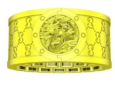 Luxury Dragon Bangle Bracelet 3D Model A4761 3D print model