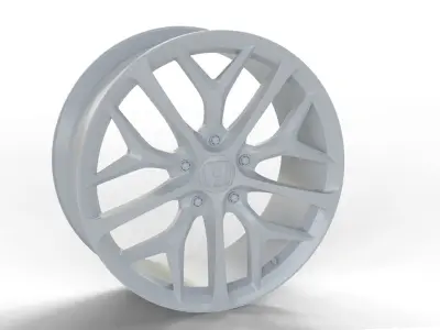 Honda Civic alloy wheel 3D print model