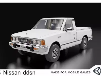 1985 Nissan ddsn 3D  Low-poly 3D model