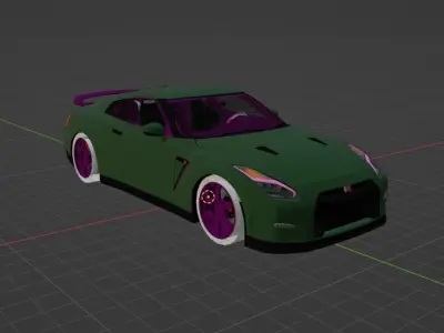 Nissan Gtr r35 3D print model
