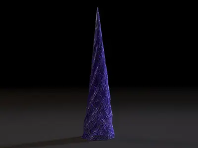 Christmas tree decor icicle 2 3D print model