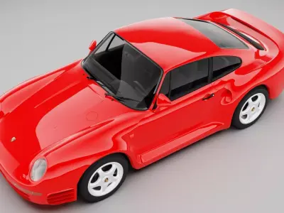 1988 Porsche 959 3D model
