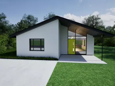 Modern house 3D model 26
