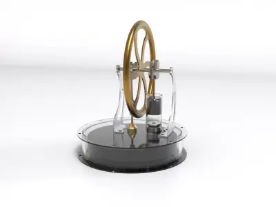 Temperature difference Stirling engine 3D model