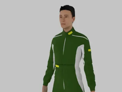 Race Driver Low-poly 3D model order