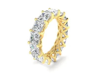 Ring M18 The luxury female ring with gems wedding 3D print model