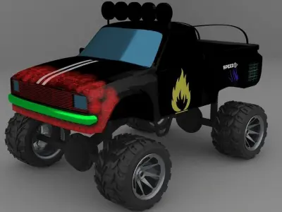  Low Poly Monster Turks pack-1 Low-poly 3D model