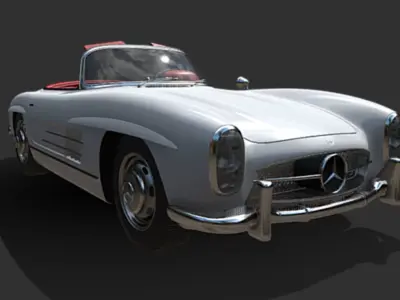mercedes  benz 300 SL classic 1957 3D model