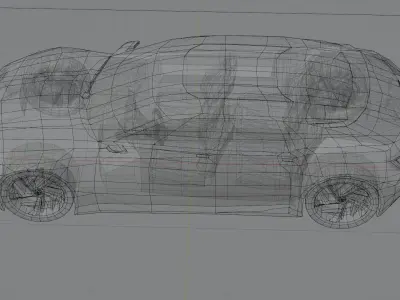 Citroen DS Numero 9 Low-poly 3D model