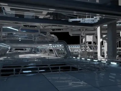 Sci Fi Structure Kit 71 3D model