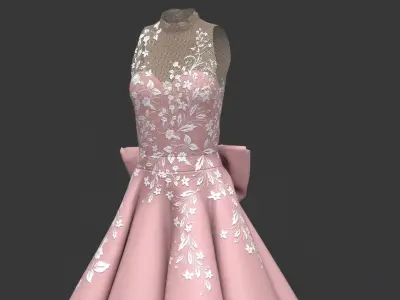 PROM DRESS  2 3D model