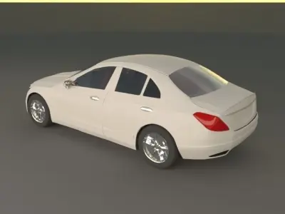 3d modeling mercedes c class sedan 3D model