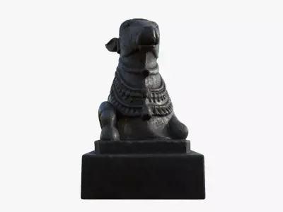 nandhi statue sculpture hi poly 3D model