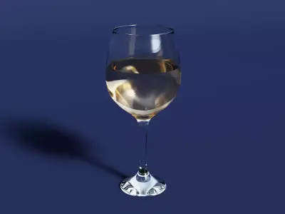 Drink Glass - White Wine 3D model