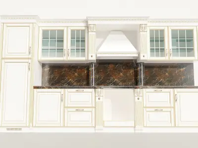 Classic style kitchen Free 3D model