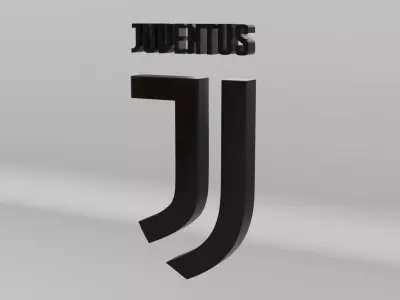Juventus Football Club Team Logo 3D model