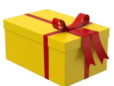 Gift box v2 3D model
