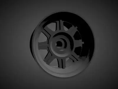 Hayashi Racing Street rims with brakes and tires for Hot Wheels 3D print model
