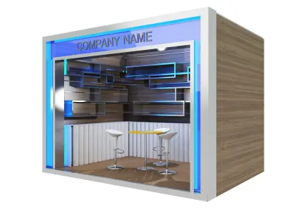 Booth Exhibition Stand a80 3D model