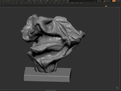 Modern Abstract Decorative sculpture 3d print model 3D print model 4