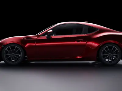 Toyota GT86 Low-poly 3D model