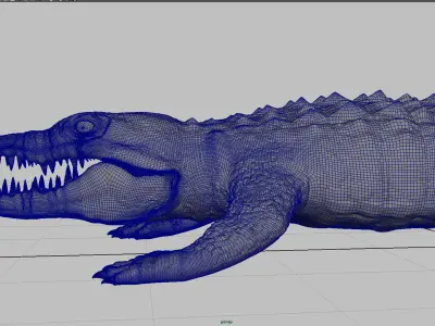 crocodile 3d model alligator 3D model