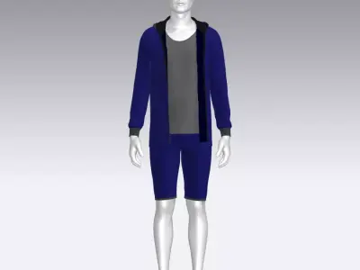 Sport Suit Low-poly 3D model