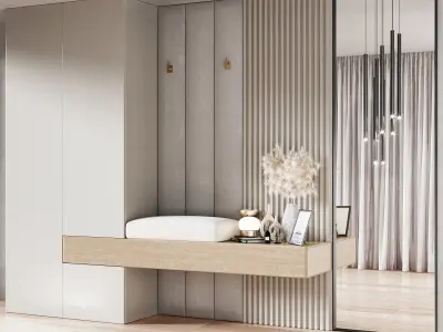Hallway Set  N6 3D model