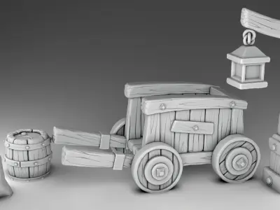 FuII set - farm decorations 3D print model