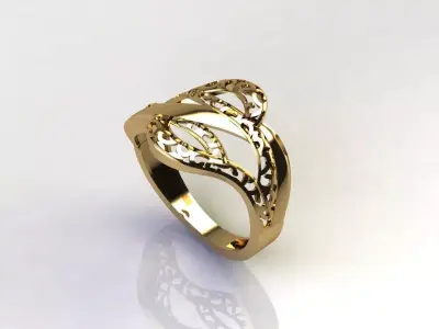 Fancy Womens Rings Plain Rings Ready STL 3DM Models Rings 3D print model