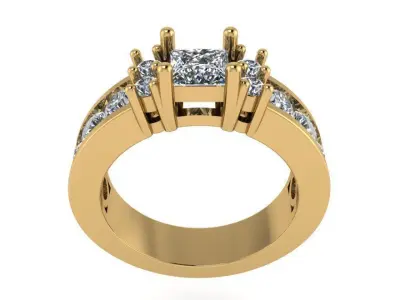 Channel Setting Ring 4009 3D print model
