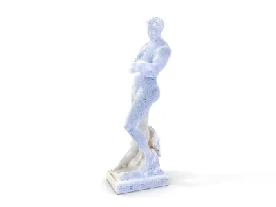 Classical Male Statue D Model Pack Low-poly 3D model