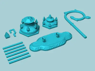 Antique Wall Light - House Halloween Decorative  3D print model
