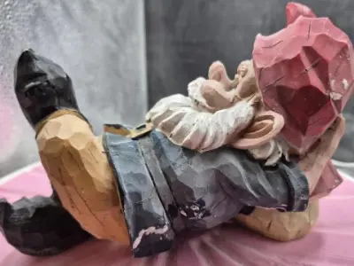 Gnome Relaxing On The Ground garden decoration 3D print model