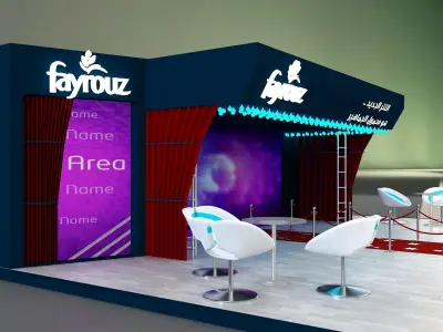  Booth Exhibition Stand a649c 3D model