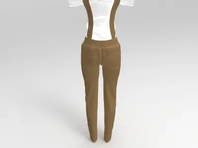 Farm Cute Outfit 3D model