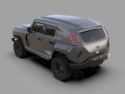 Rezvani Tank 2020 HQ interior 3D model