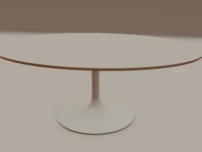 Saarinen Low Oval Coffee Table 3D model
