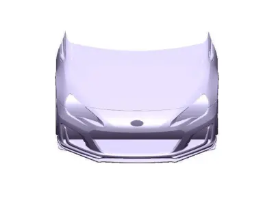 BRZ ZC6 Front Exterior Mesh Model - 3D Laser-Scanned 3D model