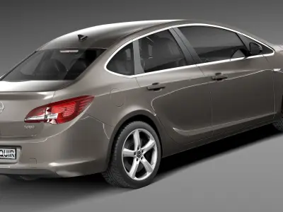 Opel Astra Sedan 2013 3D model