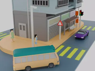 Hong Kong Building Pack 5 3D model