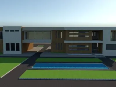 3Dmodel luxury house 3D print model