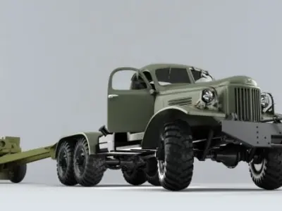 Zill army truck 3D model