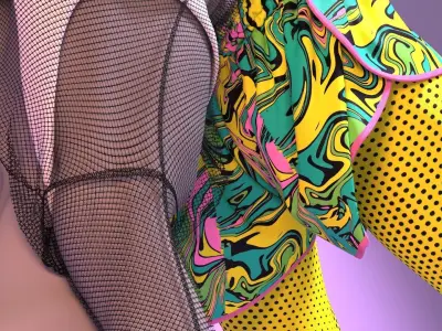 Yoga Outfit Fitted to Gen8 Body Mesh 3D model