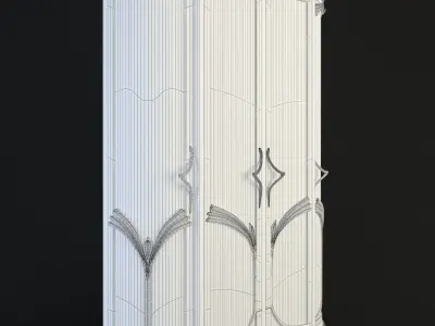 Art Nouveau showcase 3D model