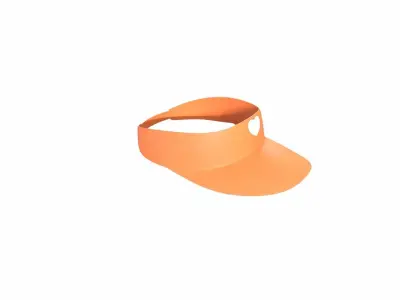 Low-Poly Visor Cap 04 Low-poly 3D model