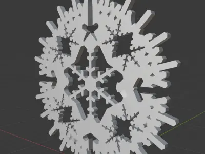 Decor Snowflake Design4  3D print model 3D print model